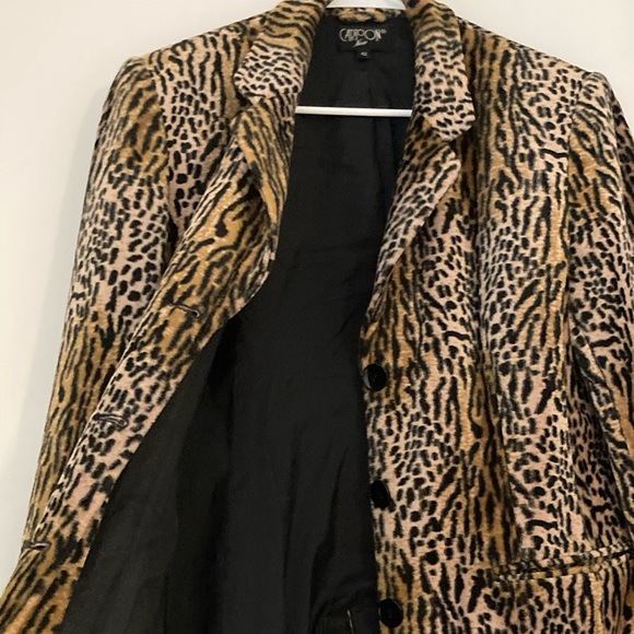 Vintage Leopard Print Jacket in velvet - Picture 7 of 11